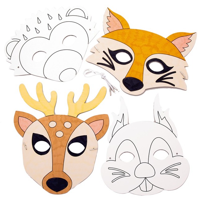 Herfst - Kleurmaskers - Bosdieren - Ass/8