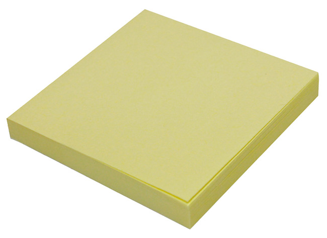 Memoblaadjes - Info Notes - 75 X 75 Mm - Geel - Per Stuk