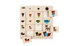 Puzzel - inlegpuzzel - groottes - beren - 12 stukjes - hout - per stuk