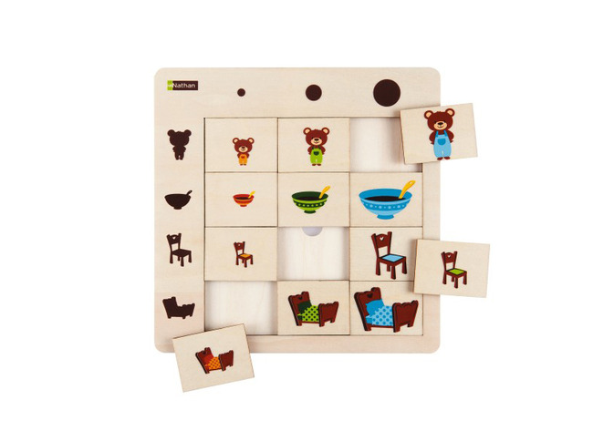 Puzzel - Inlegpuzzel - Groottes - Beren - 12 Stukjes - Hout - Per Stuk