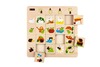 Puzzel - inlegpuzzel - ruimtelijke herkenning - konijn, kikker, egel, lieveheersbeestje - 16 stukjes - hout - per stuk