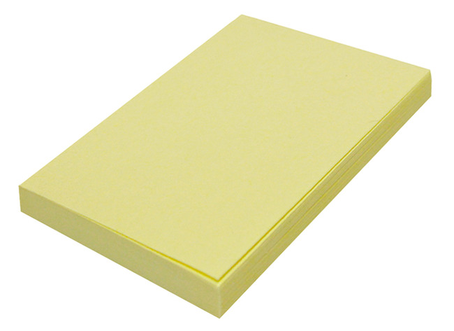 Memoblaadjes - Info Notes - 125 X 75 Mm - Geel - Per Stuk