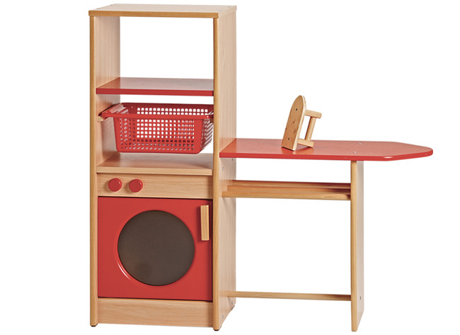 Speelmeubel - Strijk En Wasmeubel - Linnengoed - Hout - 104 X 30 Cm - Per Set