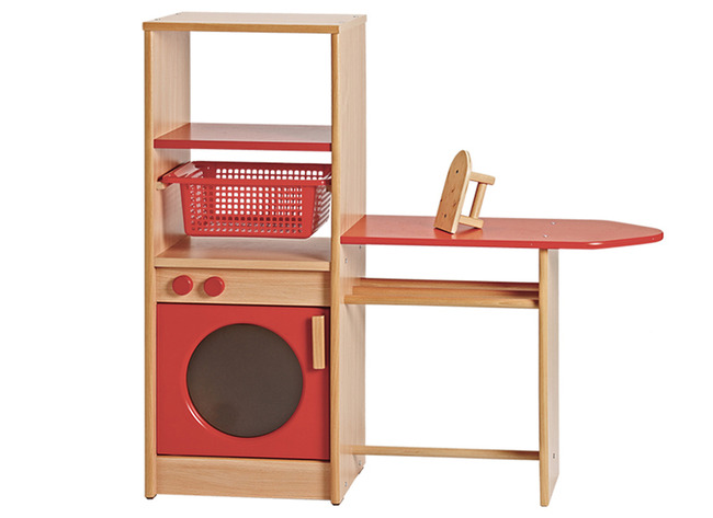 Speelmeubel - Strijk En Wasmeubel - Linnengoed - Hout - 104 X 30 Cm - Per Set
