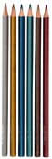 Potlood - kleurpotloden - metallic - colortime - set van 6