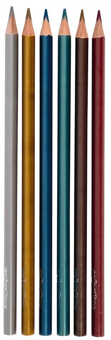 Potlood - Kleurpotloden - Metallic - Colortime - Set Van 6