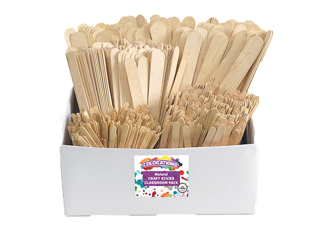 Knutsellatjes - Ijsstokjes - Hout - Natuur - Mix - Set Van 1200