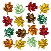 Herfst - Stickers - Edelstenen - Bladeren - Ass/100