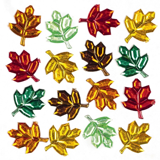 Herfst - Stickers - Edelstenen - Bladeren - Ass/100