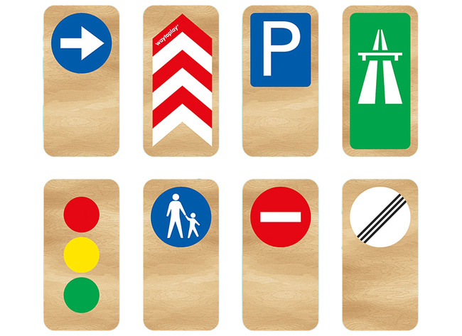 Autobaan - Waytoplay - Road Blocks - Set Van 8