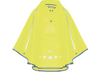 Op stap - regenponcho - reflectie - per stuk - geel, mt s (3-4 j.) - leverbaar in 2 maten en 3 kleuren