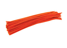 Chenille - 30,5 x 0,4 cm - orange - set van 100