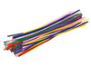 Chenilledraad - 30,5 cm x 6 mm - gekleurd - set van 100 assorti