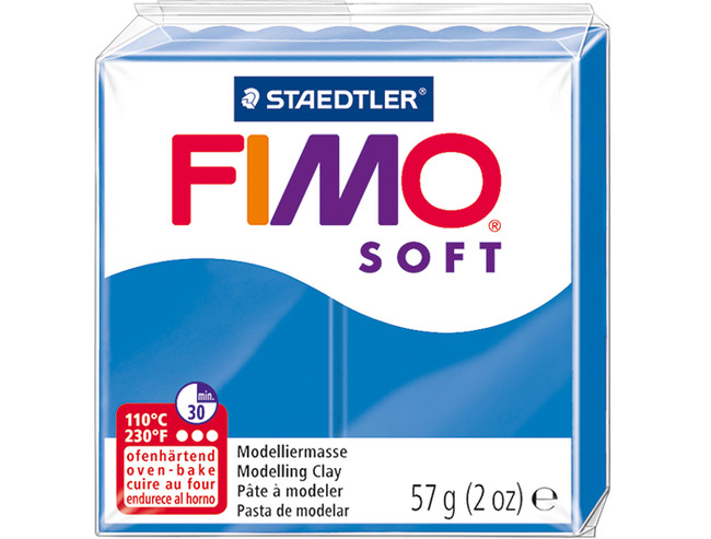 Boetseerklei - Staedtler Fimo Soft - Boetseren - 57 G - Pacificblauw - Per Stuk
