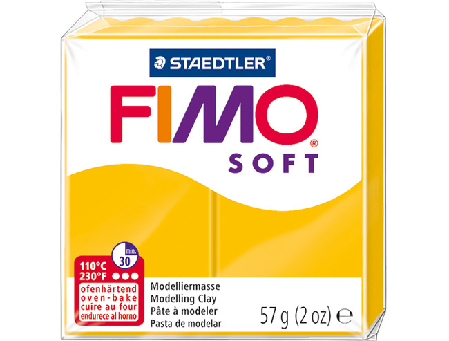 Boetseerklei - Staedtler Fimo Soft - Boetseren - 57 G - Zonnegeel - Per Stuk