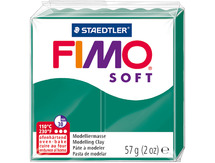Boetseerklei - Staedtler Fimo Soft - boetseren - 57 g - groen donker - per stuk