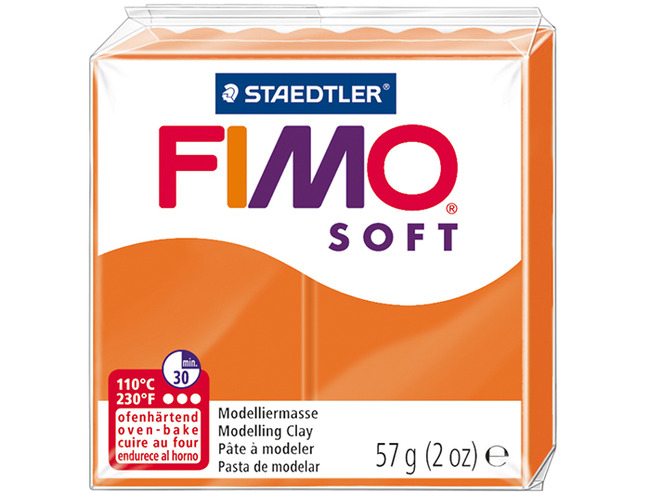 Boetseerklei - Staedtler Fimo Soft - Boetseren - 57 G - Mandarijn - Per Stuk