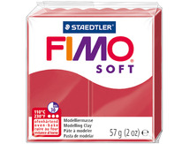 Boetseerklei - Staedtler Fimo Soft - boetseren - 57 g - kersrood - per stuk