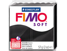 Boetseerklei - Staedtler Fimo Soft - boetseren - 57 g - zwart - per stuk