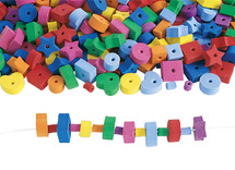 Knutselrubber - foam kralen - fun shapes - 500st