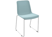 Frame grijs - zitvlak blauw