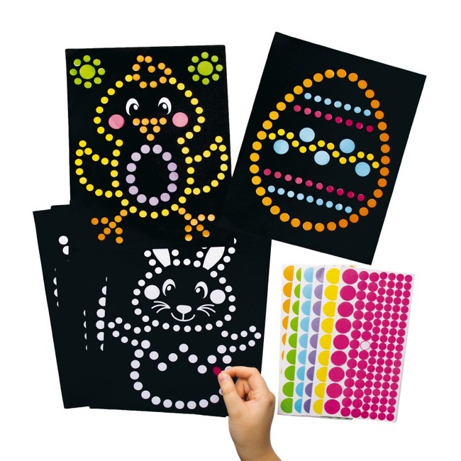 Pasen - Stickers - Kleefrondjes - Paaskaarten - Ass/8