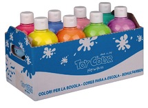 Verf - toy color - uitwasbaar - pastelkleuren - ass/8x500ml