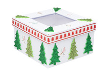 Stickers - kerstbomen - foam - glitter - set van 100 assorti