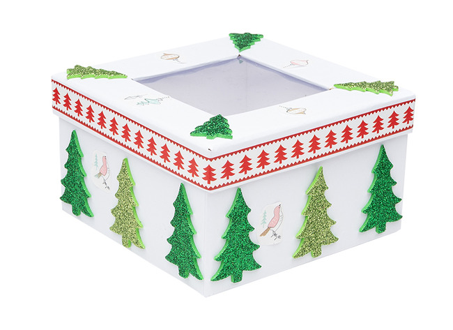 Stickers - Kerstbomen - Foam - Glitter - Set Van 100 Assorti