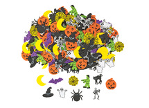 Figuren - halloween - foam - set van 300