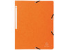 Mappen - elastomap - Exacompta - A4 - karton - zonder kleppen - oranje - per stuk