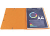 Mappen - elastomap - Exacompta - A4 - karton - zonder kleppen - oranje - per stuk