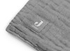 Deken - Jollein Wrinkled - 75 x 100 cm - inbakeren - storm grey - per stuk