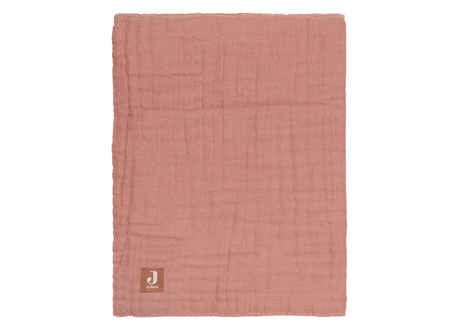 Deken - Jollein Wrinkled - 75 X 100 Cm - Inbakeren - Rosewood - Per Stuk
