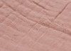 Deken - Jollein Wrinkled - 75 x 100 cm - inbakeren - rosewood - per stuk