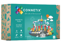 Bouwset - Connetix Rainbow Ball Run Pack - knikkerbaan - magnetisch - set van 92 assorti