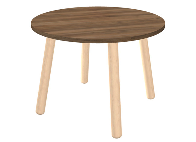 Tafel - Bijzettafel - Ultra - 46 X 65 Cm - Dark Walnut - Per Stuk