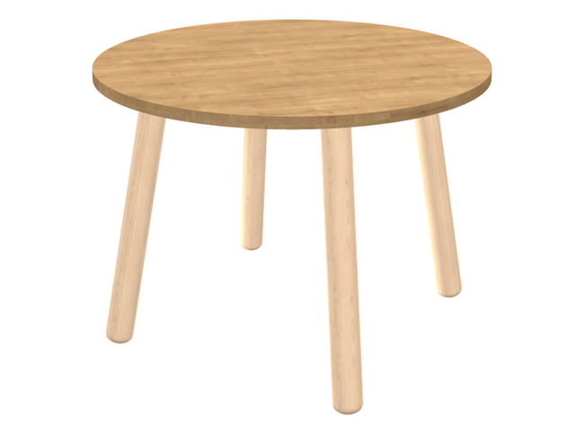 Tafel - Bijzettafel - Ultra - 46 X 65 Cm - Honey Oak - Per Stuk