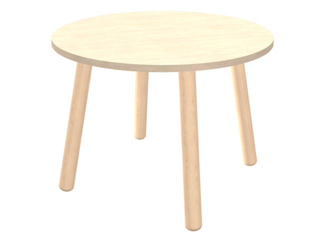 Tafel - Bijzettafel - Ultra - 46 X 65 Cm - Polar Birch - Per Stuk