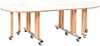 Hoogzit - J-Tafel Set Van 2 240/180X60X74 Cm