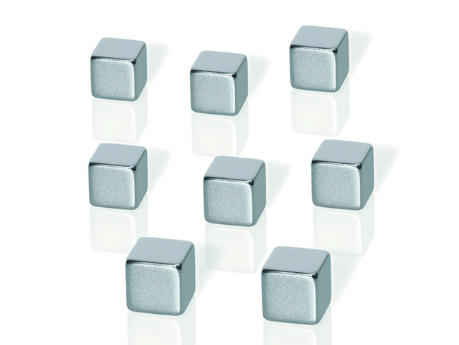 Magneten - Sigel Be!board - 10 X 10 Cm - Zilver - Set Van 8