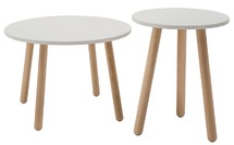 Tafel - Bijzettafel - Houten Poten - Hoog