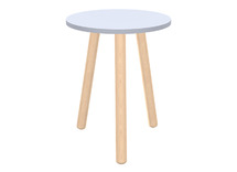 Tafel - bijzettafel - Ultra - 57 x 45 cm - aluminium satinato - per stuk