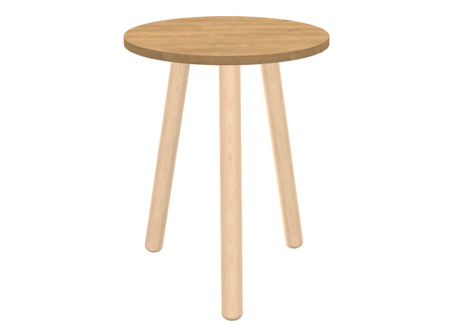 Tafel - Bijzettafel - Ultra - 57 X 45 Cm - Honey Oak - Per Stuk