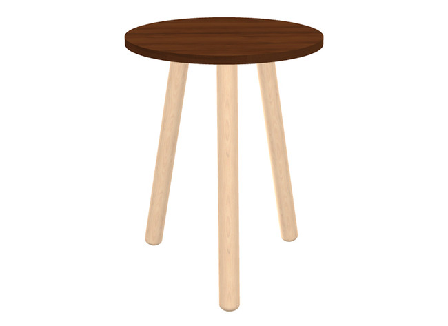 Tafel - Bijzettafel - Ultra - 57 X 45 Cm - Lowland Walnut - Per Stuk