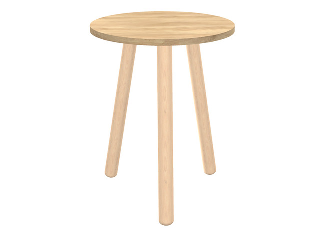 Tafel - Bijzettafel - Ultra - 57 X 45 Cm - Natural Oak - Per Stuk