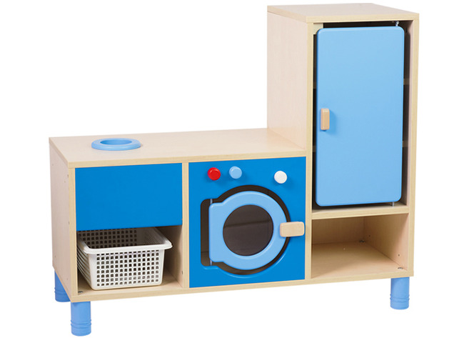 Speelmeubel - Linnenkast - Wasmachine - Droogtrommel - 100 X 39 X 86 Cm - Per Stuk