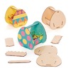 Pasen - hout - paasmandjes - decoratief - ass/4