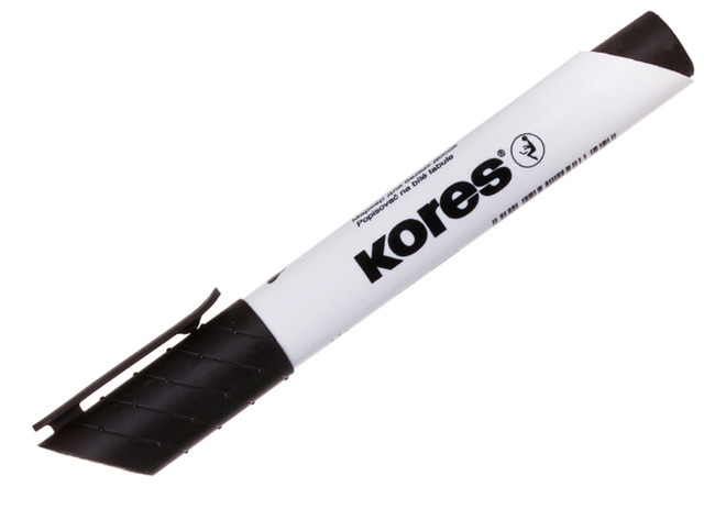 Stiften - Whiteboardstiften - Kores - Zwart - Set Van 12
