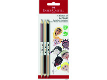 Potloden - kleurpotloden - Faber-Castell Children of the World - huidskleuren - set van 3